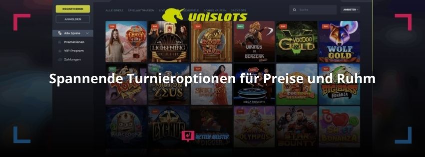 Spannende Turnieroptionen für Preise und Ruhm